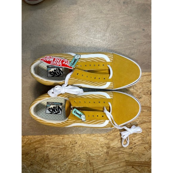 Vans Comfycush Old Skool Stripe Golden Glow White Size US 13 Men New VN0A5DYC9KX main image 5